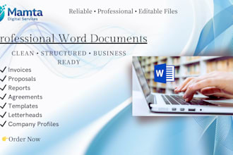 create professional word documents and templates