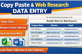do accurate copy paste and web research