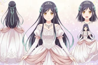 anime reference sheet anime character design vtuber ref sheet oc anime ref sheet
