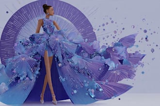 create digital fashion illustration