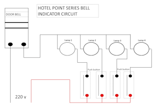 design hotel point series bell indicator circuit diagram