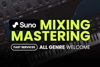 edit, clean, mixing and mastering suno ai song instrumental