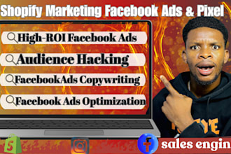 fix shopify facebook ads and pixel, optimize sales copy for roas, shopify sales