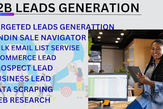 do active b2b lead bulk email finder list building prospect leads contact list