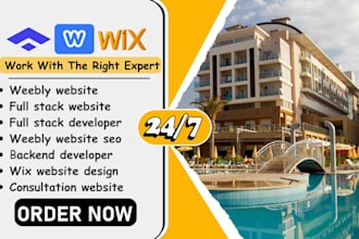 do full stack website backend and front end website weebly website seo optimize