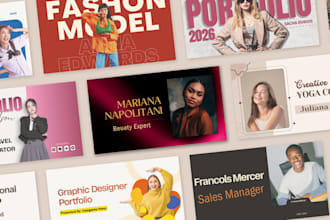 professionally design portfolio presentation or pitch deck