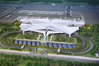 draw nd design 2d, 3d airport terminal, 3d train station, 3d highway, 3d seaport