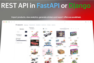 fastapi or django rest API development