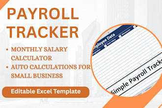 create a monthly payroll tracker in excel for small business