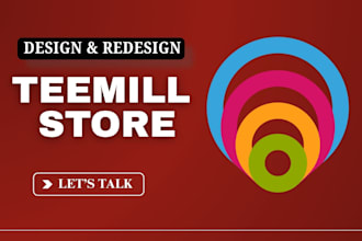 create, customize and manage your teemill store