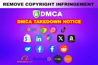 delete copyright infringements leaked and harassing content from social media