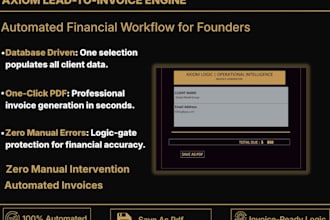 architect an automated lead to invoice engine in excel