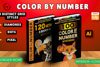 design custom quest color by number pages your  book