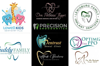 design professional dental and dentist logo