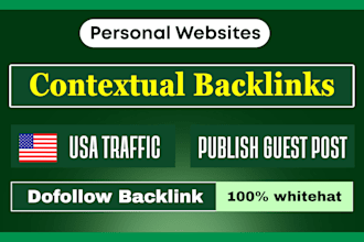 contextual backlinks service on my personal websites