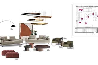 create mood boards, interior styles