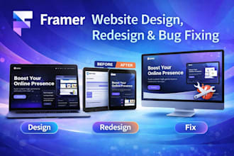 design framer website redesign framer website fix framer website bugs