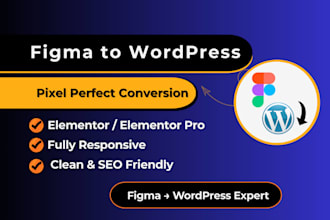 convert figma design to wordpress using elementor pixel perfect