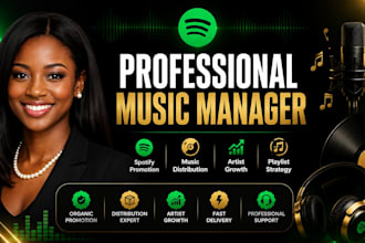 be your music manager and spotify promotion expert