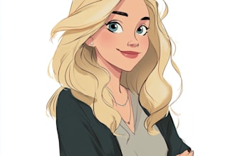 draw cartoon portrait in disney cartoon illustration
