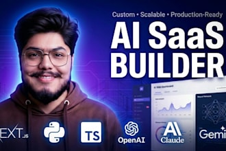 build a custom ai saas web application