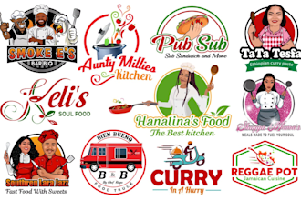 design a custom high quality logo for your restaurant cafe or food brand
