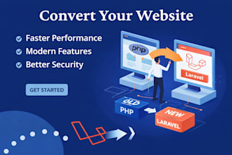 convert your old PHP website to latest laravel framework