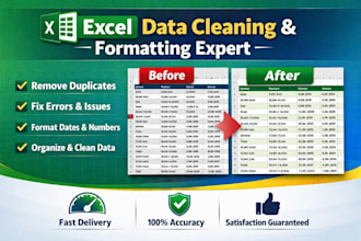 clean, sort and format excel spreadsheet