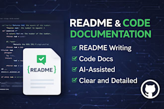 make a professional API documentation and github readme files