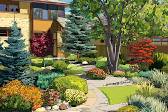 a  landscape backyard design as a landscape architect
