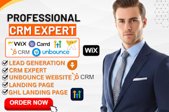 build lead generation landing page on unbounce ghl onepage io wix website