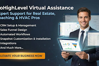 be your ghl agency va for coaches, real estate and hvac, do workflow and onboard