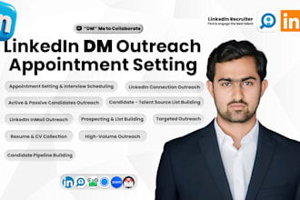 do linkedin direct messaging, inmail outreach, and appointment setting