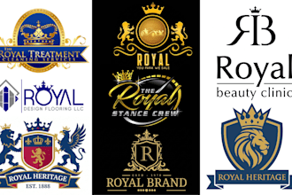 design luxury royal heraldic crest coat of arms logo