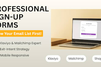design modern sign up forms and popups for your website