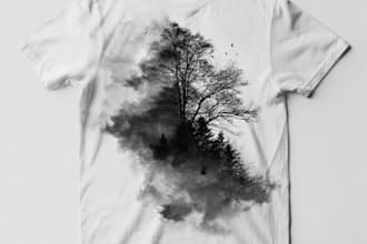 create a custom anime illustrated t shirt design