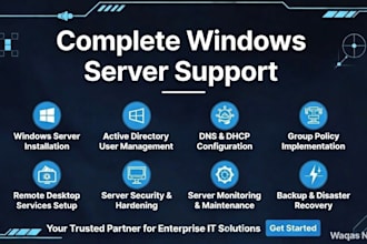 provide professional windows server administration and support