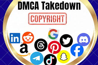 send dmca notice to remove google reddit facebook tiktok youtube