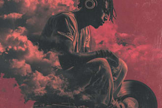 professional digital music cover illustration