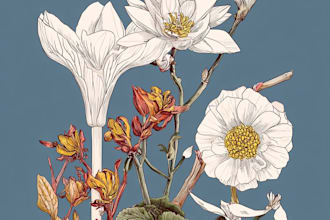 draw vintage botanical, mystic, illustration for you