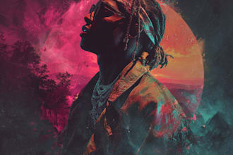 custom artistic single or ep cover