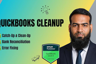 do catch up bookkeeping and clean up quickbooks online