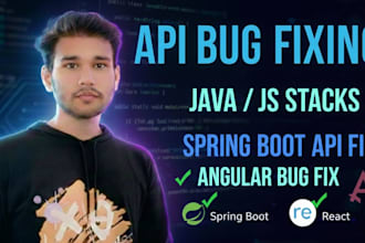 fix any java, spring boot, react or angular bug in 1 hour