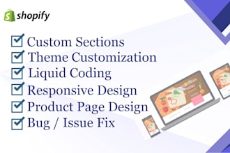 build shopify stores, custom themes, sections, and features with coding