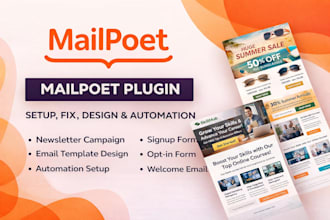 fix and create mailpoet email templates with automation
