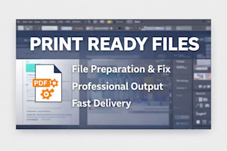 prepare print ready files for professional printing