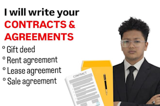 write your agreements and contracts