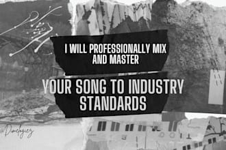 professionally mix and master your song to industry standards