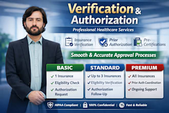 do medical billing,insurance verification, authorization, ar