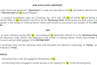 make or review your non disclosure agreements nda